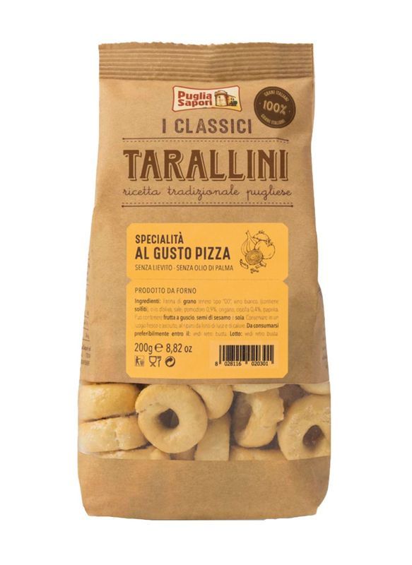 PUGLIA SAPORI Tarallini Classici Alla Pizza 200G