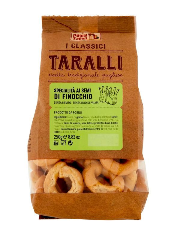 PUGLIA SAPORI Taralli Classici Al Finocchio 250G