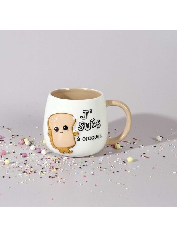 Tazza Kawaii In Rilievo In Ceramica 40Cl - Assortito