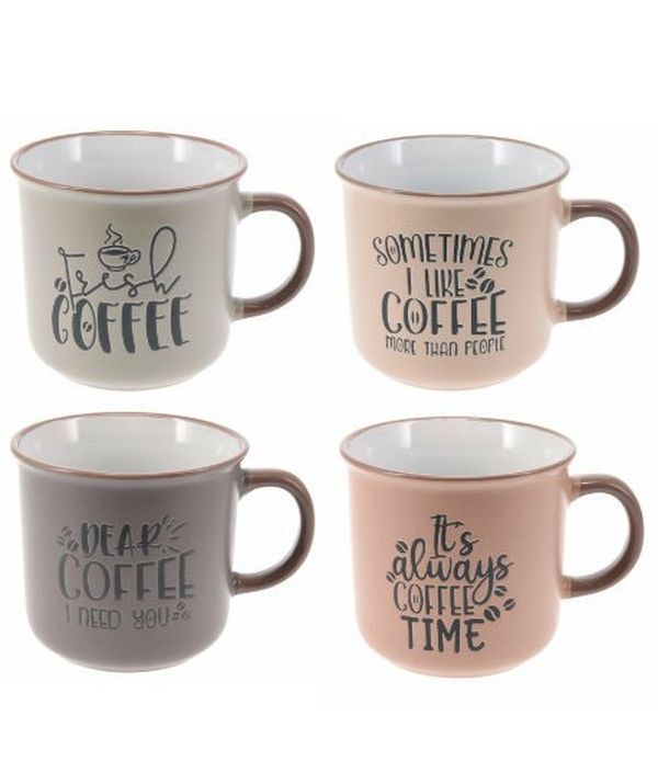Mug Coffee Céramique 43Cl - Assortis