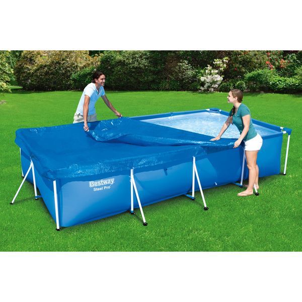 BESTWAY Couverture De Piscine Blue Pe 410X226Cm