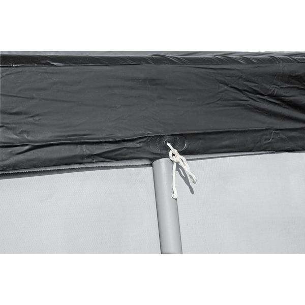 BESTWAY Couverture De Piscine En Pvc Noir 404X201Cm