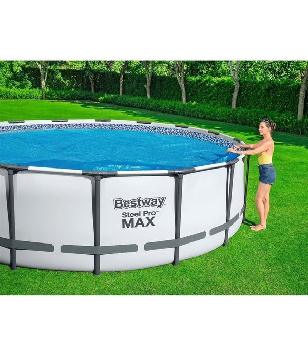 BESTWAY Flowclear Blue Pe Round Solar Tarpaulin 462Cm