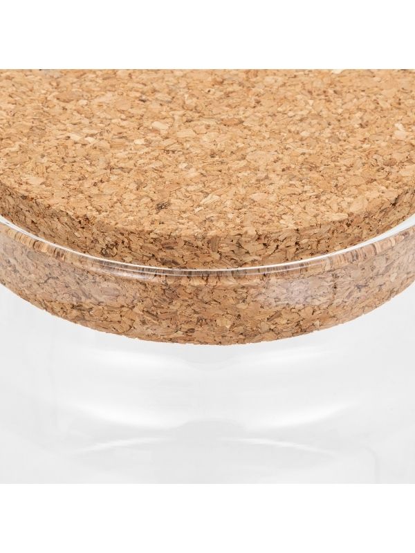  Vaso Per Terrario Tily In Vetro E Sughero 12.5Cm