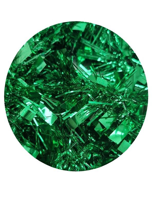 Tinsel Luccicante Per Albero Di Natale Verde 2M