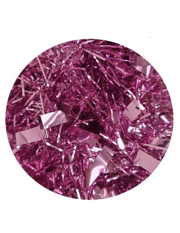Tinsel Luccicante Per Albero Di Natale Rosa 2M