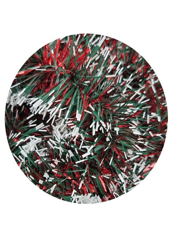 Guirlande De Sapin De Noël Verte Avec Touffes Rouges 2M