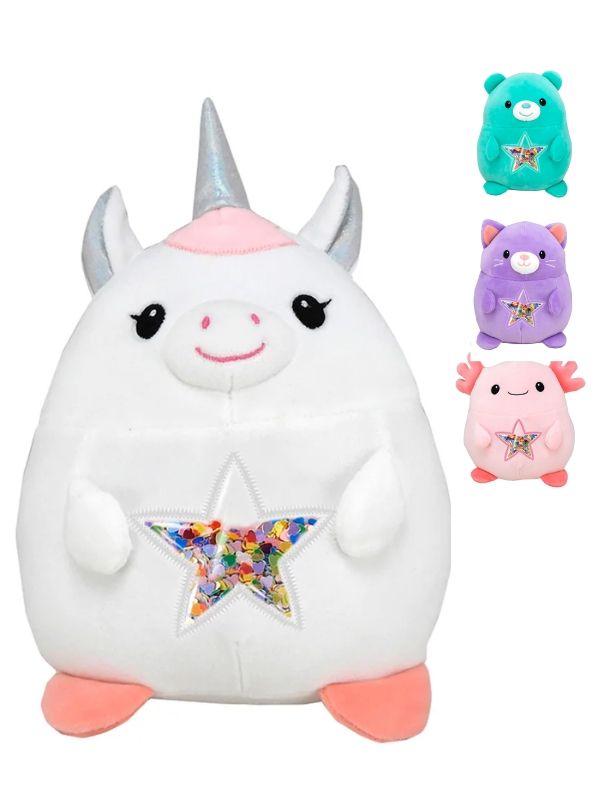 Squishmallows Peluche Kawaii Sequin Heroes 22Cm - Assortis