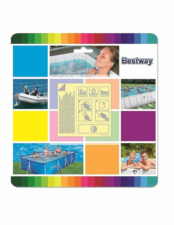 BESTWAY Kit De Réparation Autocollant 10 Pièces 6.5X6.5Cm