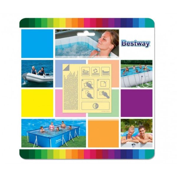 BESTWAY Kit De Réparation Autocollant 10 Pièces 6.5X6.5Cm