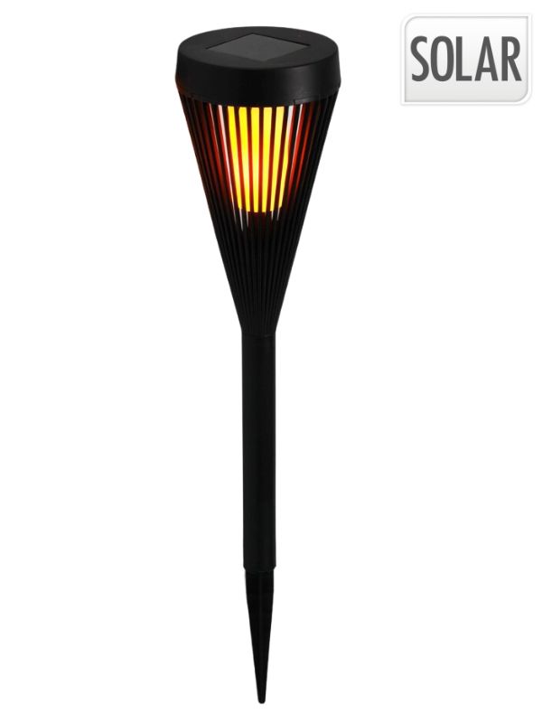 Torcia Solare Nero In Plastica 46cm