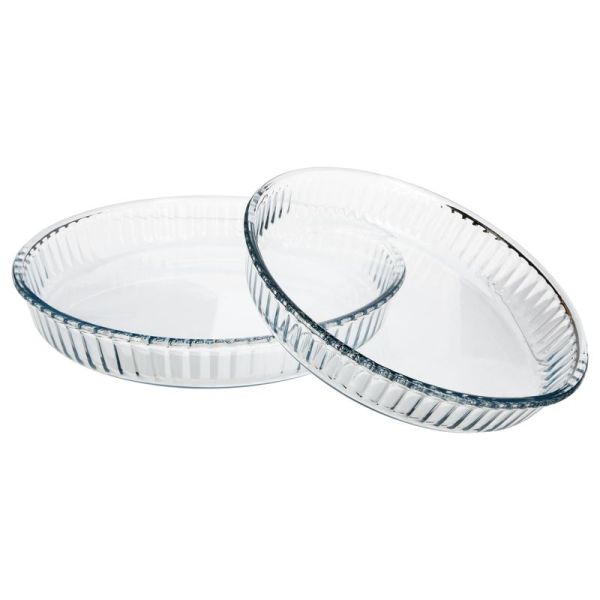 Set De 2 Moules À Gâteaux Ronds En Verre