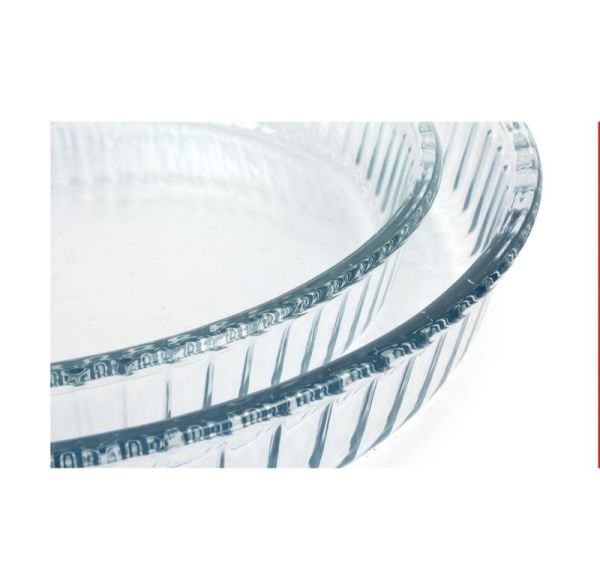 Set De 2 Moules À Gâteaux Ronds En Verre