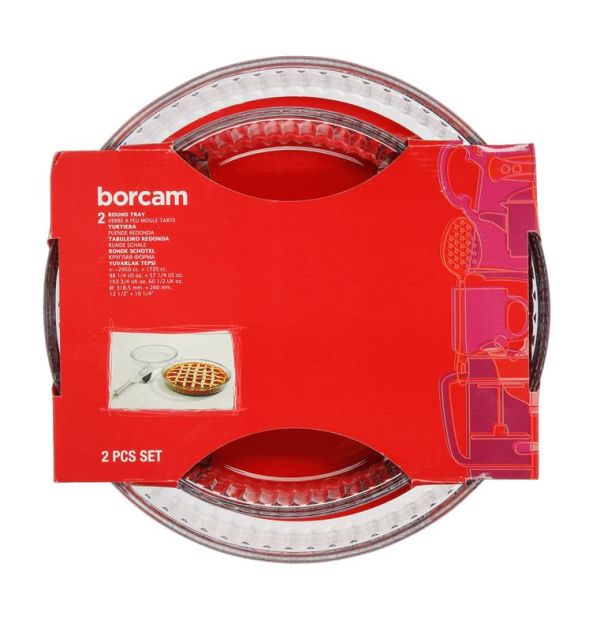 Set De 2 Moules À Gâteaux Ronds En Verre