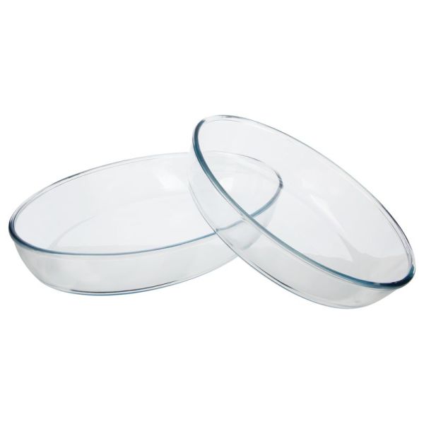 Set De 2 Moules À Gâteaux Ovales En Verre