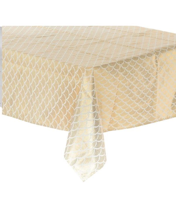 Tovaglia Natalizia Artdeco Dorata 140X360Cm