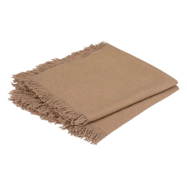 Set De 2 Serviettes MAHA En Coton 40X40Cm - Beige