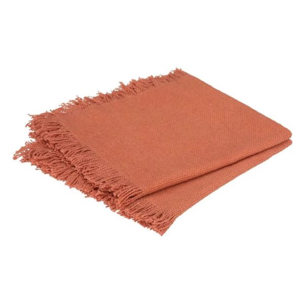 Set De 2 Serviettes MAHA En Coton 40X40Cm - Terre Cuite