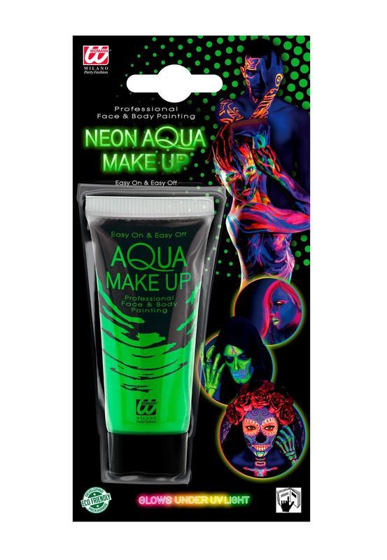 AQUA MAKEUP Trucco In Tubetto Fluo Verde 30Ml