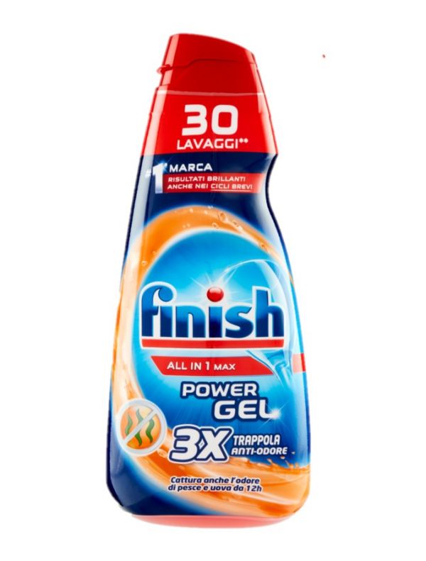 FINISH All In 1 Max Power 3X - Trappola Anti-Odore 600Ml