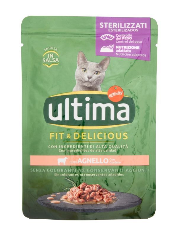 ULTIMA Nassfutter Kastrierte Katzen Lammfleisch 85G