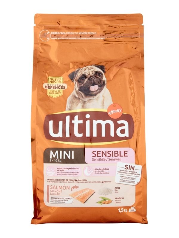 ULTIMA Mini Sensible Croccantini Salmone 1.5Kg