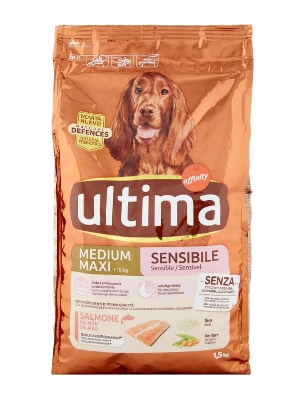 ULTIMA Medium/Maxi Sensible Croccantini Salmone 1.5Kg
