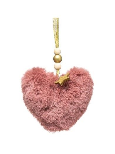 Morbido Cuore Da Appendere 10Cm - Decorazione Natalizia