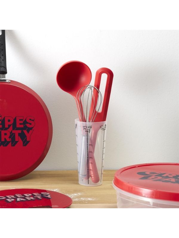 Set De 4 Ustensiles De Pâtisserie Chandeleur Rouge 33Cm