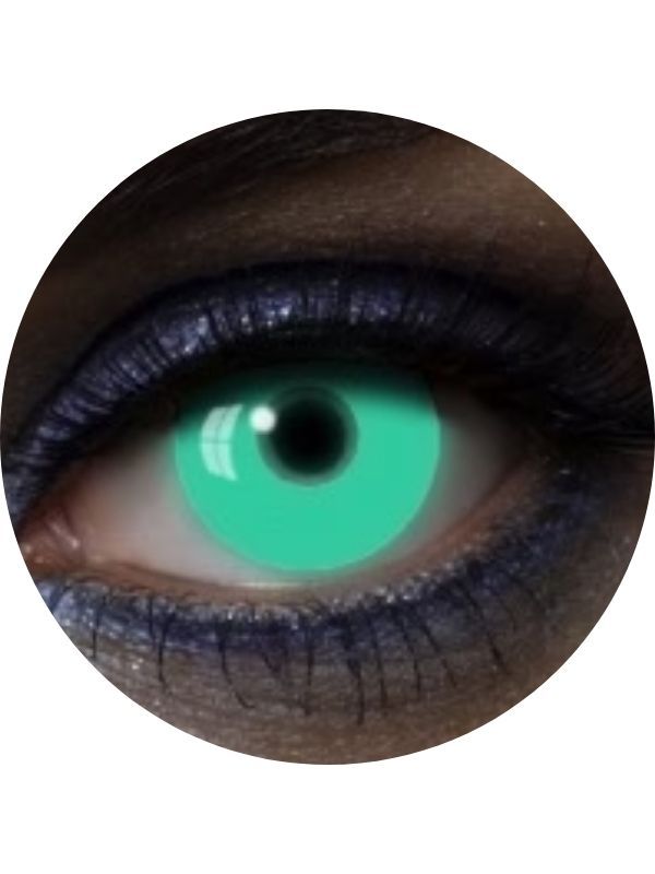 CRAZY LENSES Uv Glow Green - 7 Giorni
