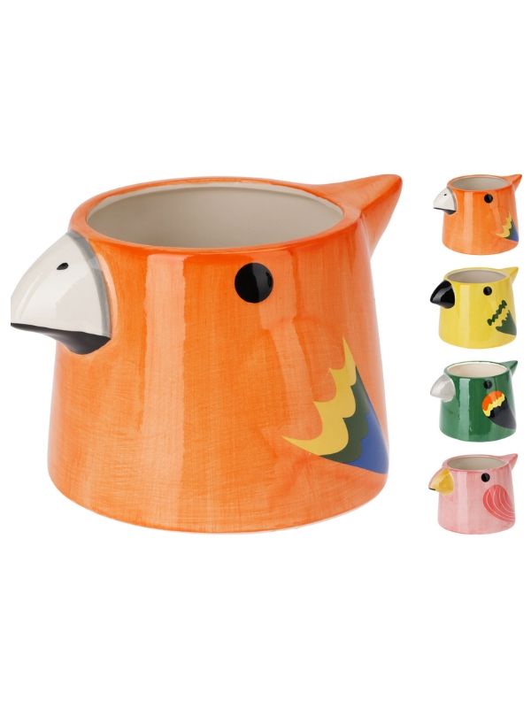 Vaso Uccello In Ceramica 19x13cm - Assortito