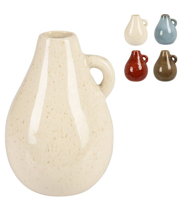 Deko-Haus Keramik-Vase 8X8X12Cm - Sortiert