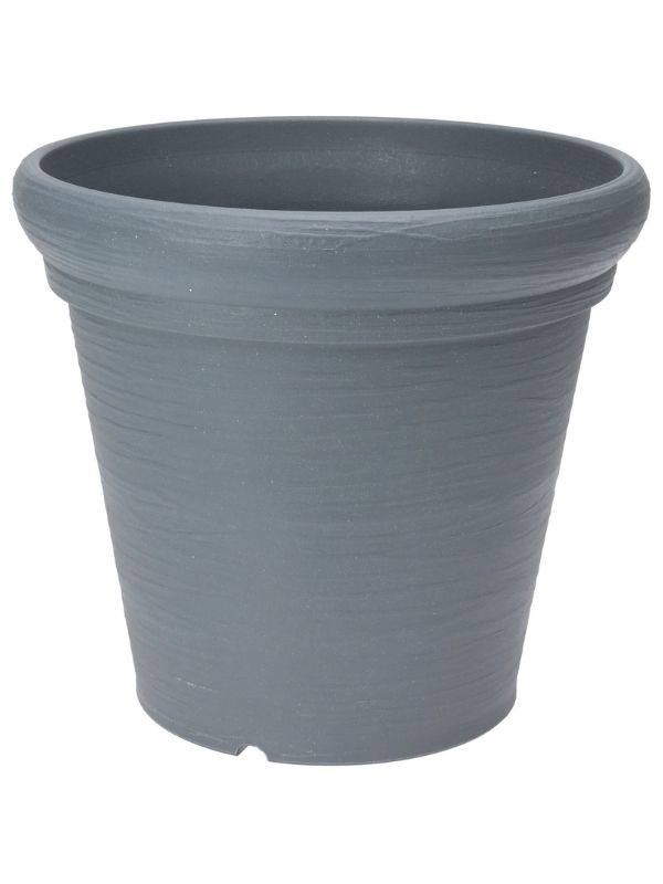 Vaso Grigio In Plastica 38x35cm