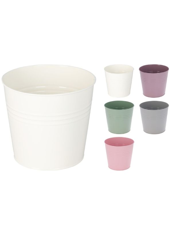 Vaso In Zinco 13x11cm - Assortito