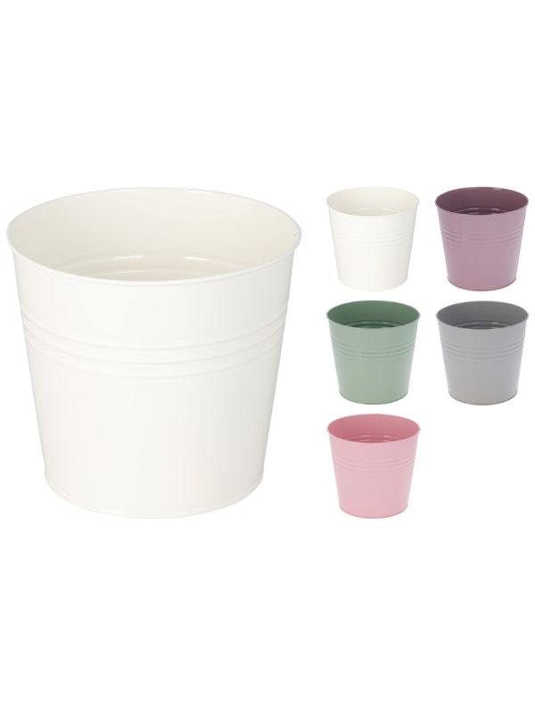 Vaso In Zinco 17x15cm - Assortito