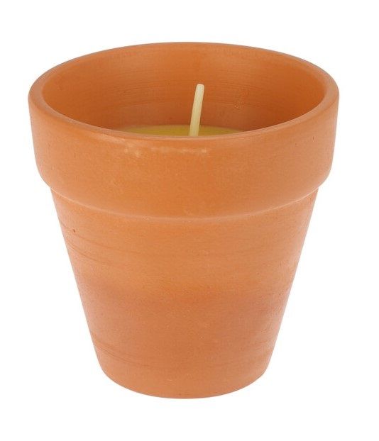Accessoire De Camping Vase En Terre Cuite Avec Citronnelle 9Cm 