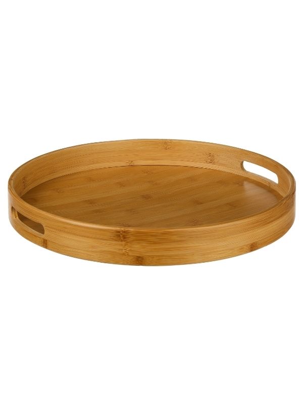 Vassoio Da Cucina Rotondo In Bamboo 40Cm