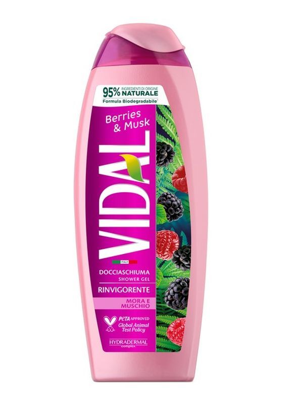 VIDAL Mousse De Douche Mûre Et Musc 250Ml