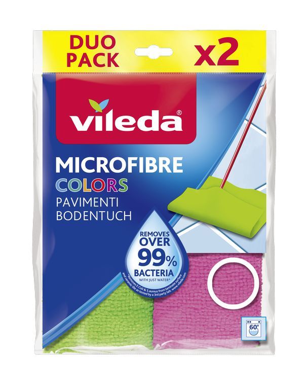 VILEDA Panno Microfibre Pavimenti 2 Pezzi