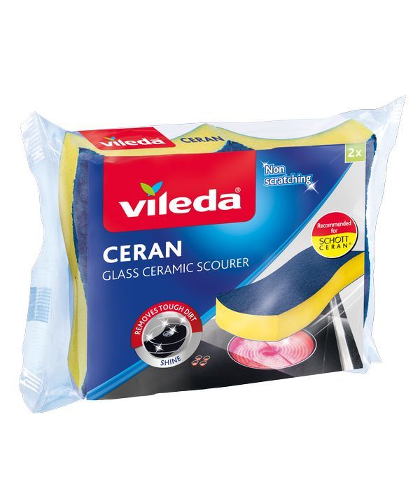 VILEDA Spugna Ceran Vetro E Ceramica 2 Pezzi