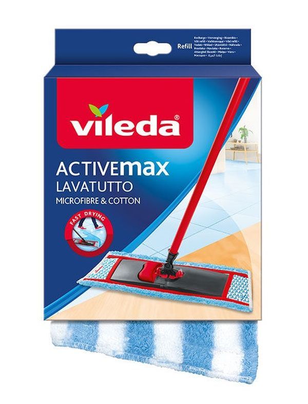 VILEDA Ricambio Activmax Lavatutto Microfibre E Cotone 