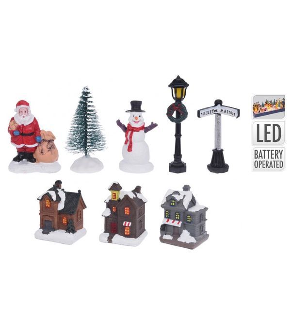 Accessorio Per Villaggio Di Natale - Set Luminoso 
