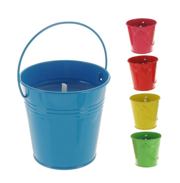 Bougie A La Citronnelle Avec Seau En Métal 10Cm