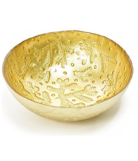 Gold Glas Weihnachten Schale 12Cm