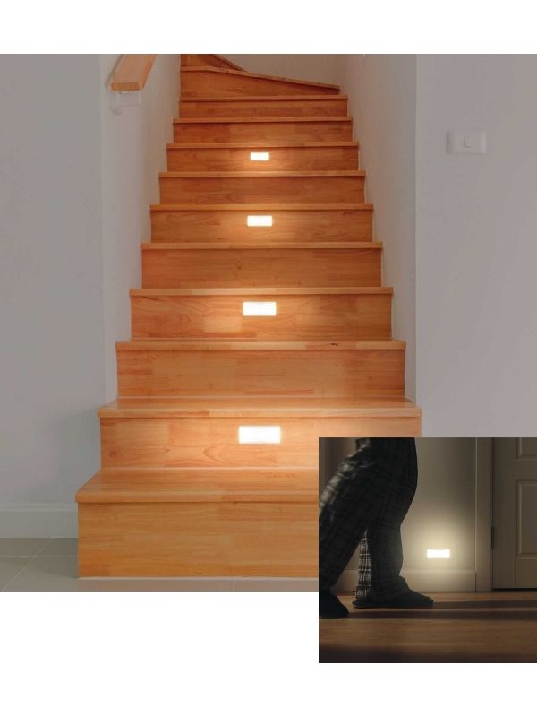  Lampe Mit Bewegungsmelder 2-Teilig 