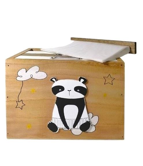 Scatola Decorativa A Tema Panda Con Album Portafoto