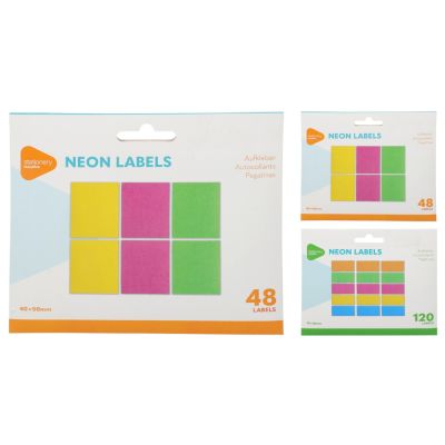 120 Etichette Adesive Colorate 