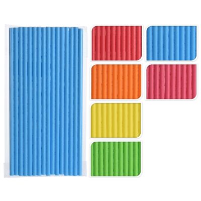 Papierstrohhalme 19cm farbig sortiert 16 Stück