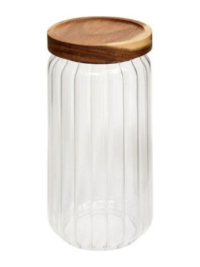 Organizer Cucina Vetro E Legno Harmony 20.4X9Cm