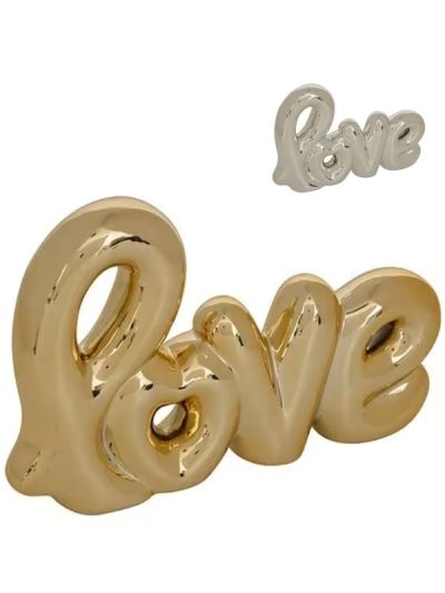 Schriftzug „Love” Aus Keramik Cheri Wohnaccessoires 14Cm - Sortiert
